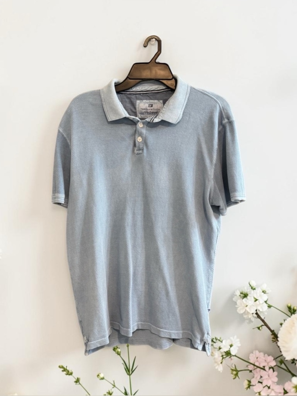 Men's Light Blue Polo Shirt